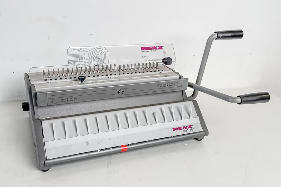 Kombinierte Stanz- und Handbindemaschine Renz Eco S 360 